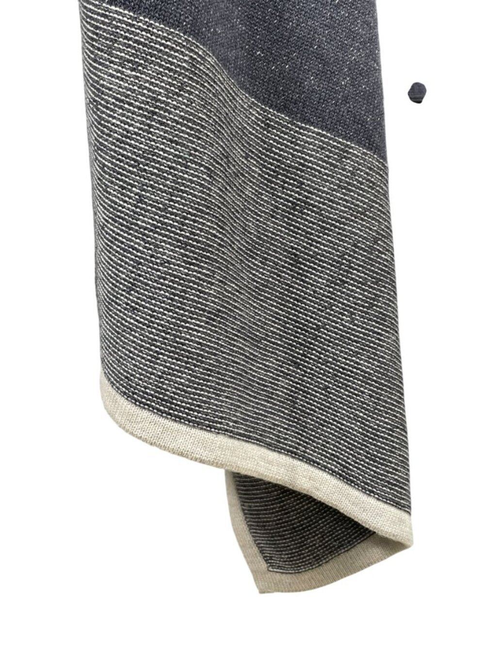 NIC+ZOE Blue Colorblock Knit Wrap Poncho Cardigan Shawl OS Cozy Layer - Picture 10 of 12